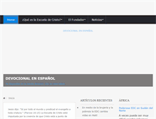Tablet Screenshot of escueladecristointernacional.com